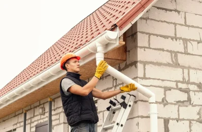 Pose et remplacement de gouttières au Crest